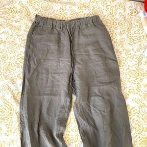 Wide Leg Muji Linen Pants